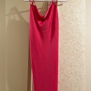Pink Zara slip dress